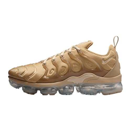 Nike Herren Air Vapormax Plus Sneaker, Fallschirmbeige/Schwarz/Weiß/Desert Khaki, 42 EU