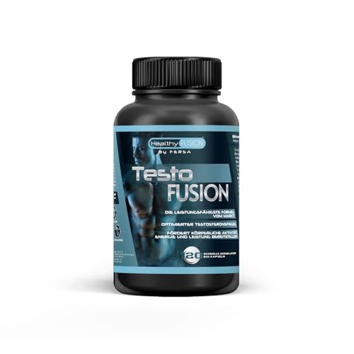 Healthy Fusion, TestoFusion | Testosteron-Komplex mit Taurin & Anden-Maca | Energie, Muskelaufbau & Leistungssteigerung | 120 Kapseln