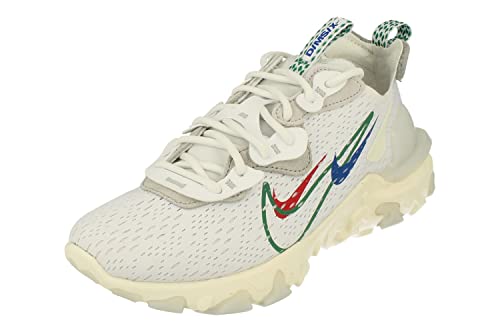 Nike React Vision Herren Running Trainers DM9095 Sneakers Schuhe (UK 5.5 US 6 EU 38.5, White Green Noise sail 100)