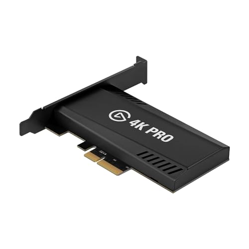 Elgato 4K Pro, Interne Capture-Karte: 8K60-Passthrough/4K60 HDR10 mit ultraniedriger Latenz auf PS5/Pro, Xbox Series X/S, OBS und mehr, für Streaming, kompatibel mit Windows-PC und Dual-PC-Setups