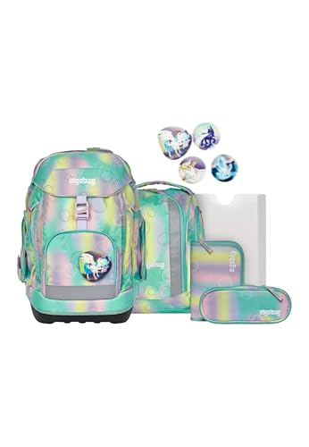ergobag Maxi Set Set 6-teilig, ergonomischer Schulranzen, Grundschule, ideal für große Kinder ab der 1. Klasse