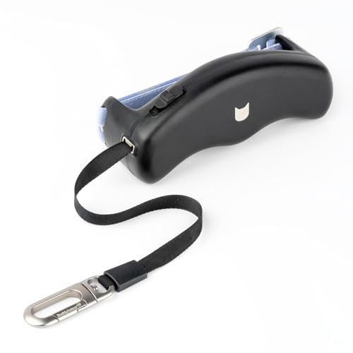 BuddyArmor Einziehbare Hundeleine für Kleine Hunde bis 15kg, 1,7m Verstellbar Leicht Kleine Hunde Rollleine mit Komfortgriff Schnellbremse Sicheres Schloss, 360° Verwicklungssicher (Schwarz, S)