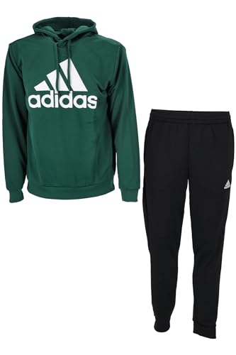 adidas Men's Sportswear French Terry Hooded Track Suit Trainingsanzug, Collegiate Green, XL