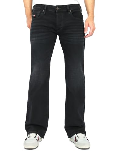 Diesel - Herren Regular Bootcut Fit Jeans Schwarz - Zatiny-X RB064, Größe:W33, Länge:L32