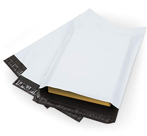 Anstore 60 Versandtaschen Vinted, Versandbeutel Plastik Versandtaschen 300x400mm, Selbstklebend und Blickdicht, Plastik Versandtüten für Kleidung und Textilien, Weiße