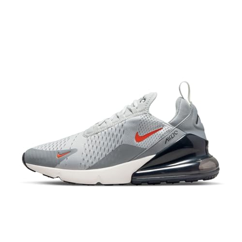 Nike Herren Air Max 270 Herrenschuh, Grey Fog/Team Orange-Sail-Particle Grey, 46 EU