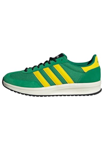 adidas Herren Run 70S 2.0 Shoes, Green/Yellow/Off White, 43 1/3 EU