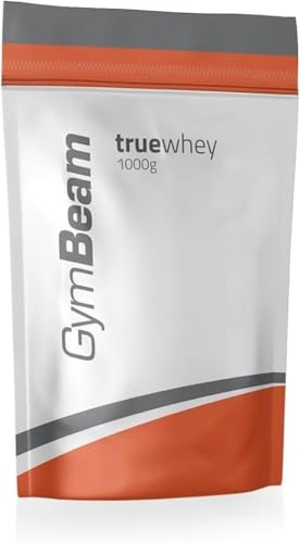 True Whey Protein Pulver (WPC Eiweißpulver) – schonend filtriert, bis zu 23 g Eiweiß für den Muskelaufbau, hohe biologische Wertigkeit, Aminosäuren – GymBeam (1000 g, Schokoladen Stevia)