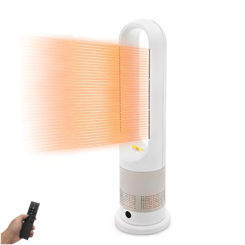 Armanyya 3-in-1 Turmventilator, Heizlüfter, Ventilator und Luftfilter, Automatische Oszillation, 8 Stufen Timer 9H, Fernbedienung, Heizen und Kühlen, Touchscreen für Zuhause und Büro