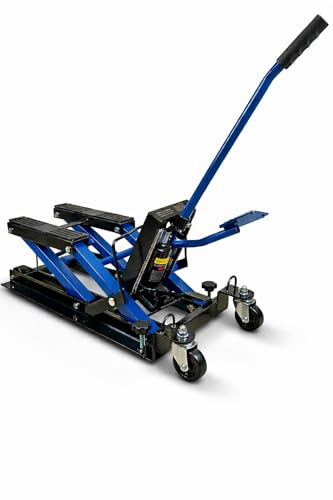 Hydraulischer Motorradheber 680 kg belastbar – Höhenverstellbarer Motorradlift (120–385 mm), Hebebühne/Montagebock für Motorrad, (ATV & Quad)