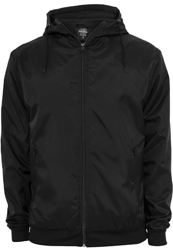 Urban Classics Herren Windbreaker Jacke, Schwarz, L EU