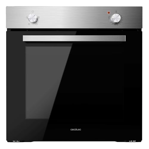 Cecotec Einbauofen Bolero Hexa C126000 Inox A. 2800 W, 77 L Kapazität, 4 Funktionen, Steam Assist, Steam EasyClean, Cooling Fan, Triple Glass, Energieeffizienzklasse A, Innenbeleuchtung