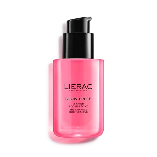 Lierac Glow Fresh Strahlkraft Booster Serum-Maske Anti-Pigmentflecken Sofortiger Glow Ebenmäßiger Teint Aufpolsternd und Hydratisierend Hyaluronsäure und Tulpe Intensive Gesichtspflege 75 ml