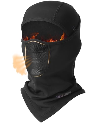 YANIKY Sturmhaube Winter Balaclava Skimaske für Herren und Damen, Winddicht Warm Gesichtshaube Atmungsaktiv Gesichtsmaske für Radfahren, Skifahren, Motorrad, Outdoorsports