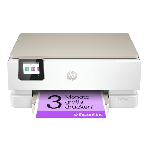 HP Envy Inspire 7220e Multifunktionsdrucker, Tintenstrahldrucker, 3 Monate gratis drucken mit HP Instant Ink inklusive, HP+, Drucken, Scannen, Kopieren, Fotodruck, DIN A4, WLAN, Airprint