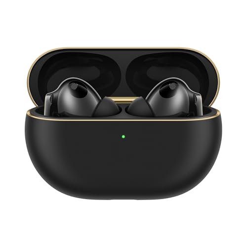 HUAWEI FreeBuds Pro 4 Kabellose Ohrstöpsel, Bluetooth-Kopfhörer mit Verlustfreie Klangqualität，Klare Anrufe, Silberstring-Design, 33 Stunden Akkulaufzeit, Kompatibel mit iOS & Android, Schwarz