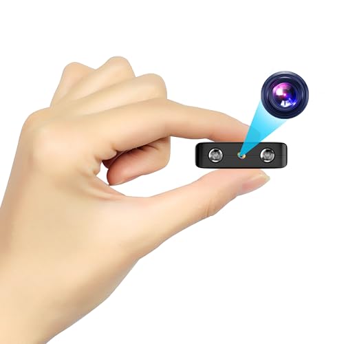IVVHVVI 4K UHD Mini-Kamera – kabellose Kompaktkamera mit Akku, Nachtsicht, Bewegungserkennung, einfache EIN-Knopf-Bedienung, für Innen- und Außenbereich