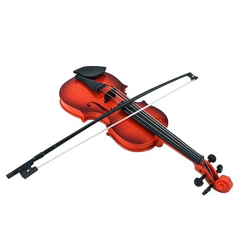 Milisten Kindergeige Spielzeug - Pädagogisches Musikinstrument für Kleinkinder - Realistische Spielzeug-Violine mit verstellbaren Saiten für Musikalische Früherziehung - Zufällige Farbe