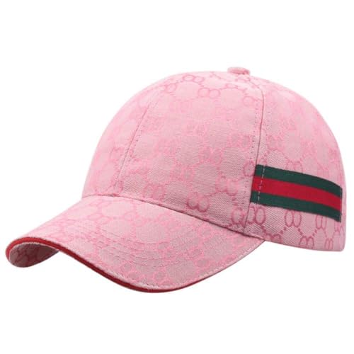 Baseball Kappe Fashion Trend Baseballmütze Aus Reiner Baumwolle Kappen Für Männer Und Frauen In 4 Farben Adjustable One Size Erwachsener Beiläufigen (Rosa)