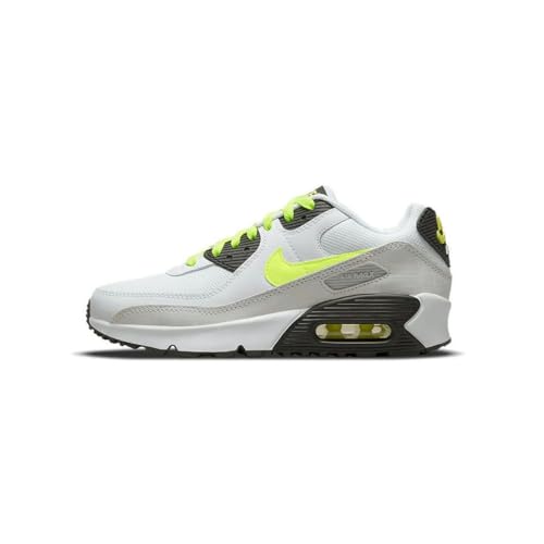 NIKE CD6864-112 AIR MAX 90 LTR (GS) Herren White/Volt-Black-Pure Platinum EU 36.5