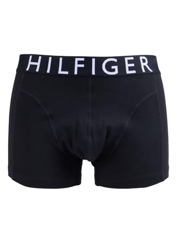 Tommy Hilfiger Herren 3er Pack Boxershorts Trunks mit Logobund, Schwarz (Blk/Blk/Blk), L