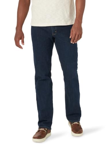 Wrangler Mens Regular Flex Dark Indigo 38W / 30L