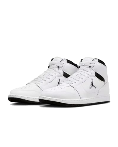 NIKE Jordan Court Connect Mid Sneaker Trainer Schuhe (White/Black, EU Schuhgrößensystem, Erwachsene, Numerisch, M, 44)