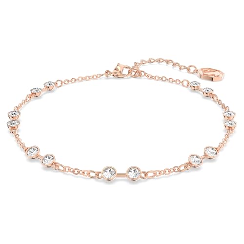 Swarovski Remix Collection Strand, Rundschliff, Weiß, Roségold-Legierungsschicht