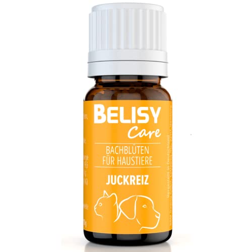 BELISY Juckreiz Bachblüten Kügelchen für Hunde & Katzen - gegen Juckreiz - Notfall Kügelchen für Haustiere - Fellpflege & Hautpflege - Original Mischung nach Dr. Bach - alkoholfrei -10g