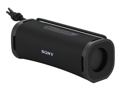 Sony ULT Field 1 - Kabelloser tragbarer Bluetooth-Lautsprecher mit ULT Power Sound, kraftvollem Bass, IP67, wasserdicht, staubdicht, stoßfest, 12h Akku, klare Gesprächsqualität, Outdoor- Schwarz