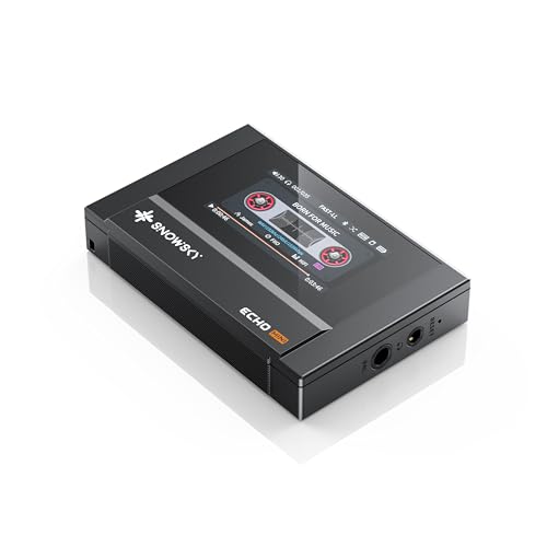 SnowSky/FiiO Echo-Mini-HiFi-Bluetooth-MP3-Player, 15-Stunden-Wiedergabe, unabhängige Lautstärkeregelung mit 3,5 mm/4,4 mm Kopfhörerausgängen