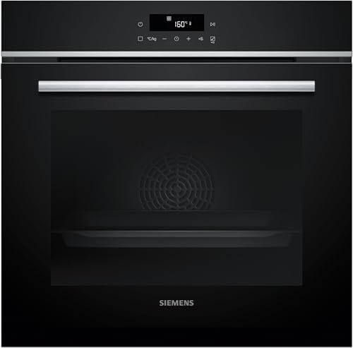 Siemens HB572ABS3, iQ300, Einbau-Backofen 60 x 60 cm, Air Fry, activeClean Pyrolyse Selbstreinung, LED-Touchbedienung, 3D Heißluft, Schnellaufheizung, cookControl10 Automatikprogramme, Edelstahl
