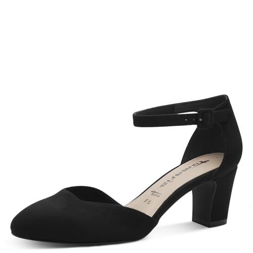 Tamaris Damen Klassische Pumps, Frauen Pumps,TOUCHit-Fußbett,elegant,wortmann,sportlich,feminin,Heart and Sole,Lifestyle,modisch,Black,37 EU