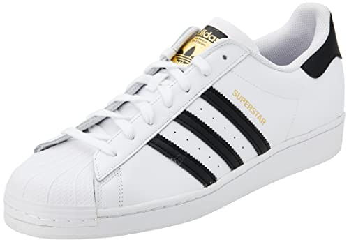 adidas Originals Mens Superstar Sneaker, Footwear White/Core Black/Footwear White, 38 2/3 EU