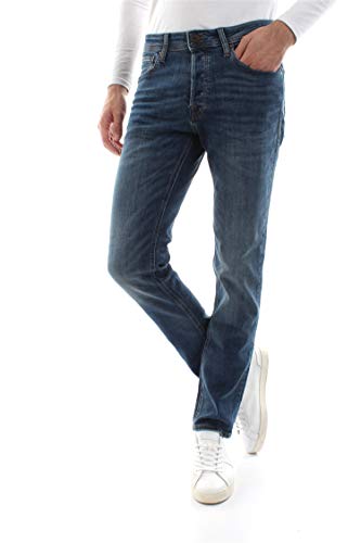 Herren Jack & Jones Jeans Tim Straight Legs Slim Fit Flat Front Tim ORIGINAL, Farben:Dunkelblau-2, Größe Jeans:29W / 32L