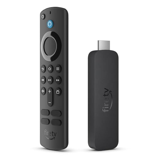 Zertifiziert und generalüberholt Amazon Fire TV Stick 4K, mit Unterstützung für Wi-Fi 6 sowie Streaming in Dolby Atmos und HDR.