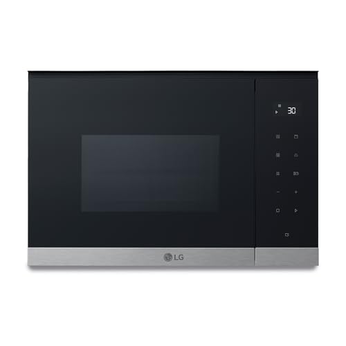 LG MG7Z2593D Einbau-Mikrowelle, 900 W, 25 l, Schwarz und Stahl, Touch-Steuerung, automatische Abtauung