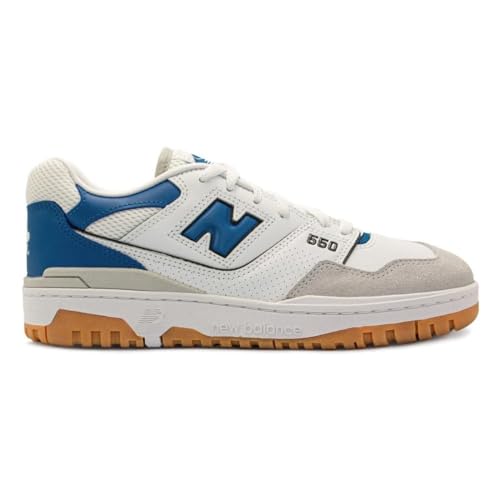New Balance Herren 550 Sneaker, weiß, 40 EU