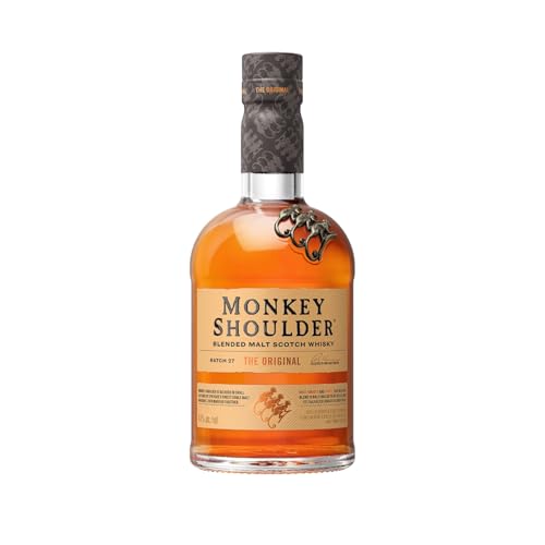 MONKEY SHOULDER Blended Malt Scotch Whisky – Das Original – Smooth, Rich, Perfect with a Twist – Small-Batch Whisky – ideal in an Old Fashioned cocktail – mehrfach preisgekrönt – 40% vol. – 70 cl