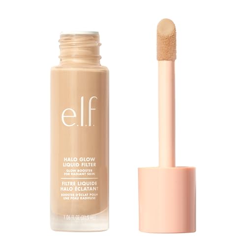 e.l.f. Halo Glow Liquid Filter, Teint-Booster für einen strahlenden Weichzeichner-Effekt, mit Hyaluronsäure, vegan und tierversuchsfrei, 00 Fair
