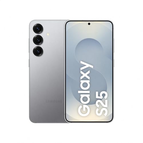 Samsung Galaxy S25 AI Smartphone mit Galaxy AI, Ohne Vertrag, Handy mit Android, 12 GB RAM, 256 GB Speicher, 50-MP-Kamera, Silver Shadow, 3 Jahre Herstellergarantie [Exklusiv auf Amazon]