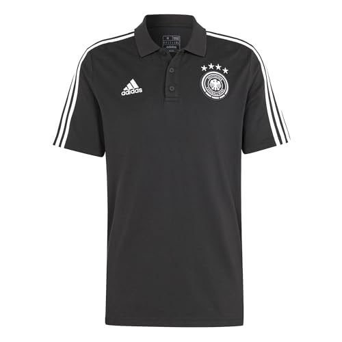 adidas DFB Deutschland Germany Herrenbekleidung Polo Shirt Poloshirt Shirt Herren (DE/NL/SE/PL, Alphanumerisch, L, Regular, Regular, Black)