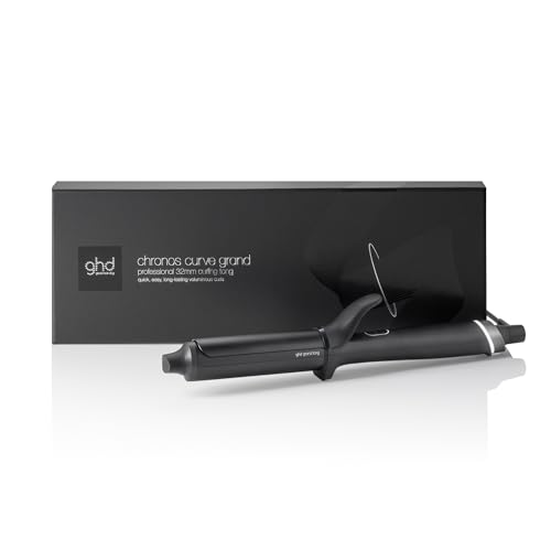 ghd chronos curve grand tong Lockenstab: Fortschrittlichster smarter Lockenstab, 32mm Stab, für voluminöse Locken, ideal für mittellanges bis langes Haar, ohne extreme Hitzeschäden