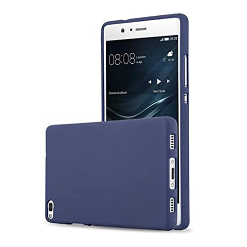 Cadorabo Hülle kompatibel mit Huawei P8 Schutzhülle TPU Silikon Case Frost Design Slim Kratzfest Weiche Gummi mit Rundumschutz Case Hülle für Huawei P8 in Blau