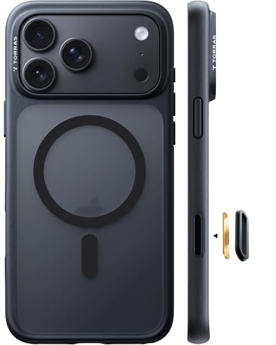 TORRAS Guardian-Mag für iPhone 18 Pro Hülle für MagSafe Case, Schwarz