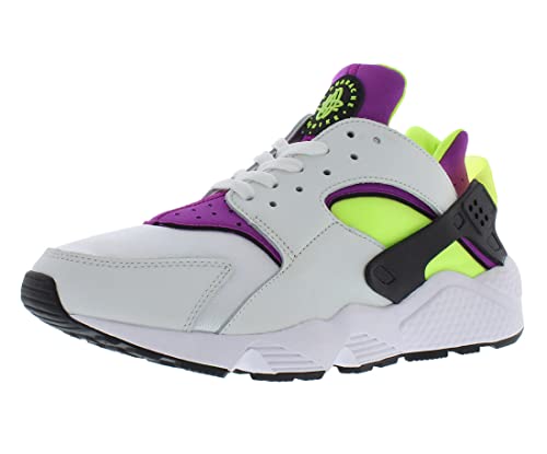 Nike Air Huarache Herren Running Trainers DD1068 Sneakers Schuhe (UK 6.5 US 7.5 EU 40.5, White neon Yellow Magenta 104)