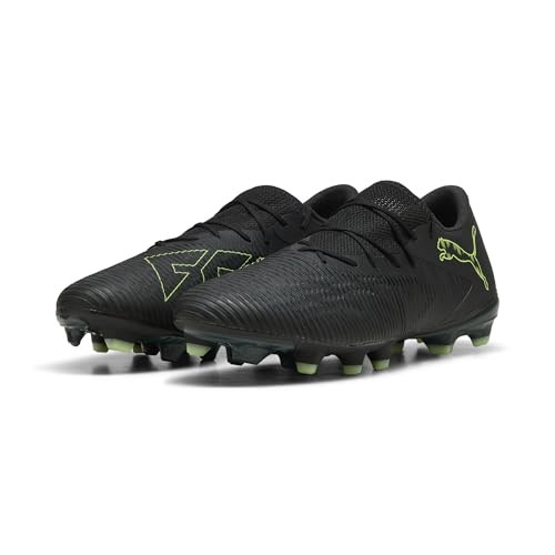 PUMA Future 8 Match Low Fg/Ag Fußballschuh für Unisex, Puma Black Fizzy Light Green Terrain, 44.5 EU