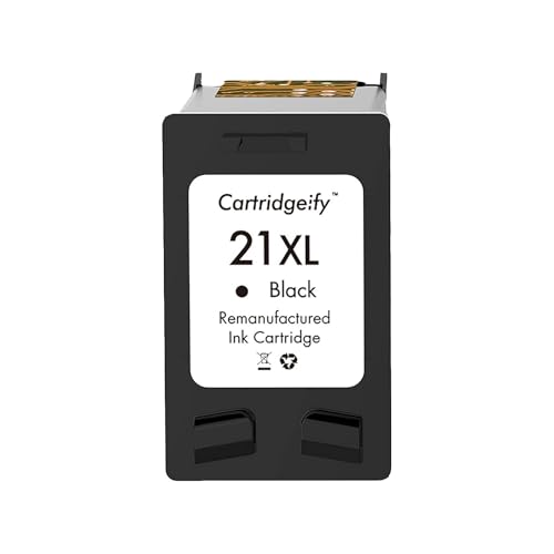 Cartridgeify 21XL Schwarz Druckerpatronen Kompatibel mit HP 21 XL Patronen Multipack, für HP PSC 1410, Officejet 4315, Deskjet 3940 D1530 D2360 D2460 F380 F2180 F2224 F4180