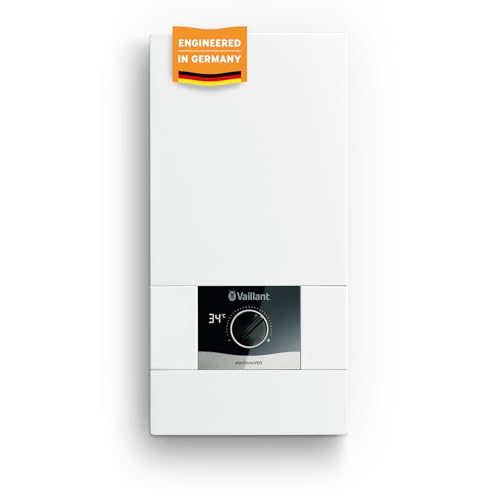 Vaillant elektronischer Durchlauferhitzer, VED E 24/8, druckfest, 24kW, 400V, gradgenaue Auslauftemperatur, stufenlos einstellbar, Digitalanzeige, 0010023779