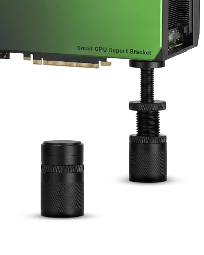 Net Straight Kleine Grafikkarten Halterung, GPU Stütze Mini-ITX, 25-50 mm | GPU Halterung für SFF & Micro-ATX; Grafikkartenhalter höhenverstellbar; GPU Holder mit Magnetfuß; für RTX 5090 4090 5070